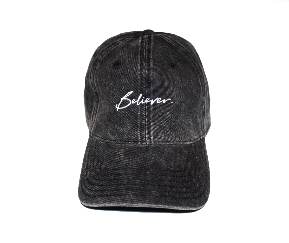 believer-script-vintage-dad-hat-walking-witness