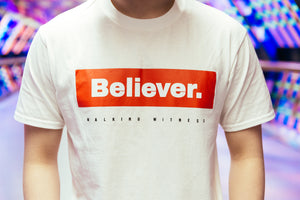 Believer. Box Tee - White