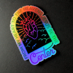 Heart To Heavens Holographic Sticker