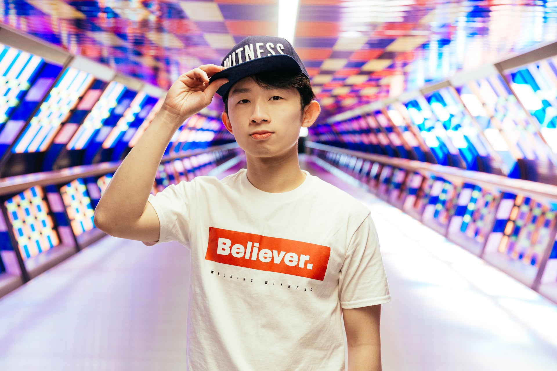 (Sample) Believer. Box Tee - White