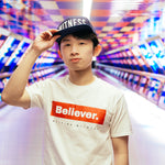 (Sample) Believer. Box Tee - White