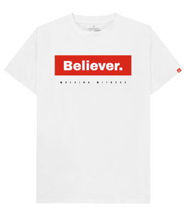 Believer. Box Tee - White