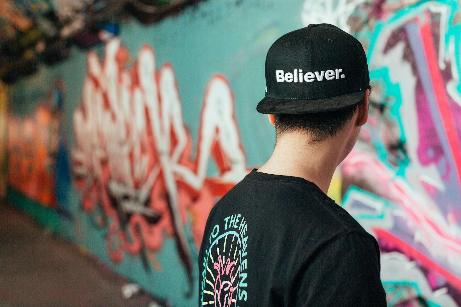 Believer. Cotton on Suede Snapback