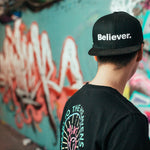Believer. Cotton on Suede Snapback